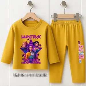 KPOP DEMON HUNTER SETELAN BAJU TIDUR ANAK PREMIUM PREMIUM LENGAN PANJANG CELANA PANJANG UMUR 3 TAHUN - 10 TAHUN Fashion Anak OUTFIT ANAK BAJU ANAK