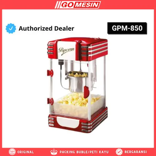 POPCORN MACHINE MINI GOMESIN GPM-850 MESIN PEMBUAT POPCORN 5 LITER GARANSI RESMI