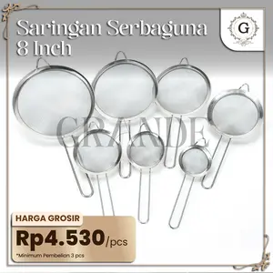 SARINGAN SERBAGUNA SARINGAN STAINLESS TEH TEPUNG SARINGAN TEPUNG KAWAT AYAK JARING HALUS MINYAK UNTUK MENYARING MAKANAN AKSESORI DAPUR