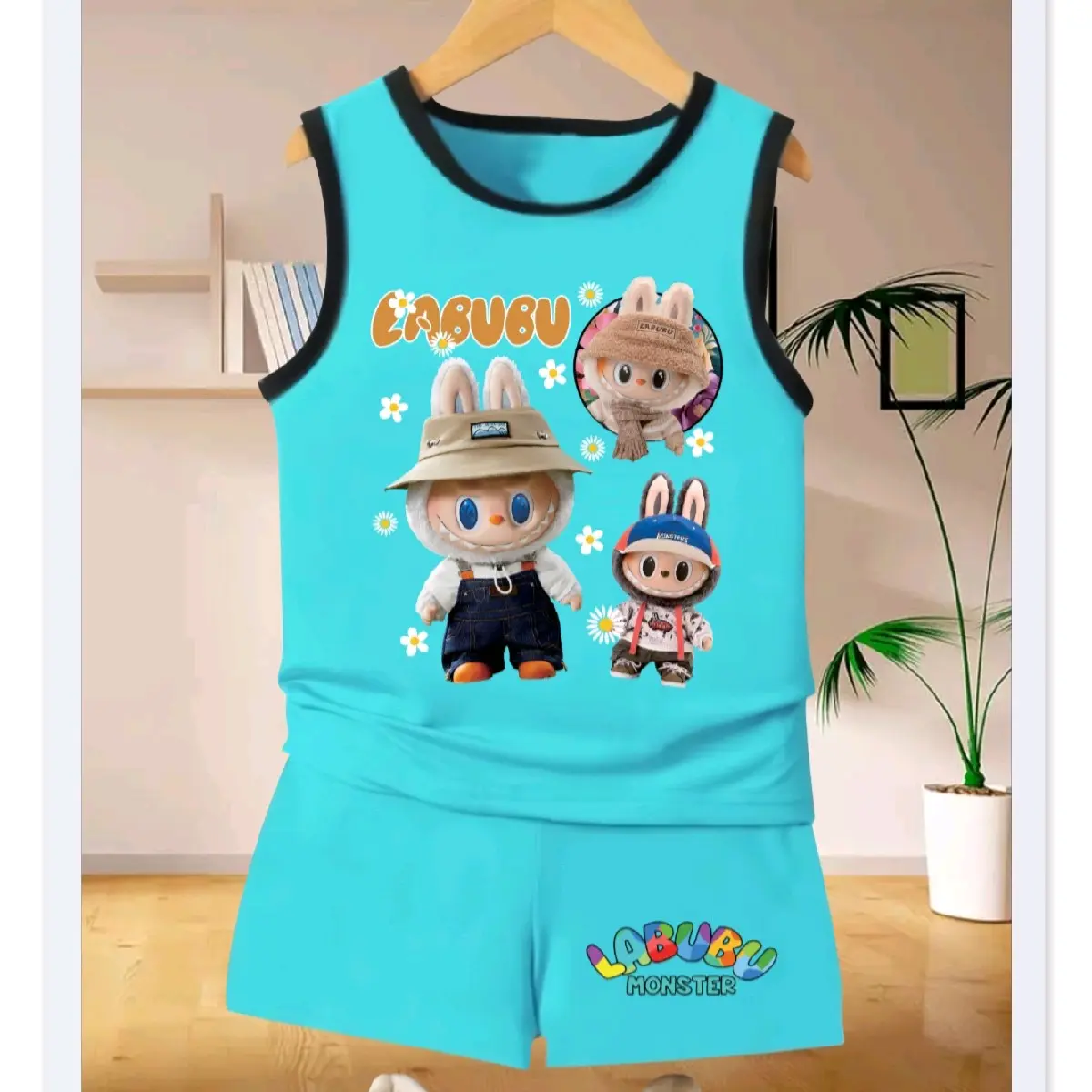 Setelan singlet anak laki laki & perempuan/ fashion anak terbaru lengan pendek umur 1-4 TH