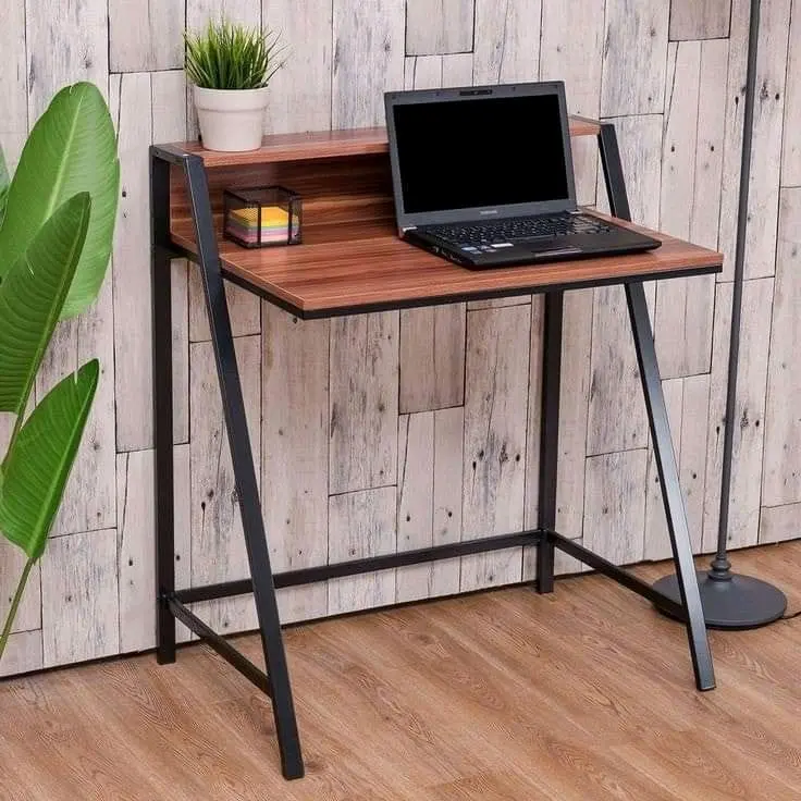 meja kerja+meja laptop+ meja kombinasi kayu dan besi