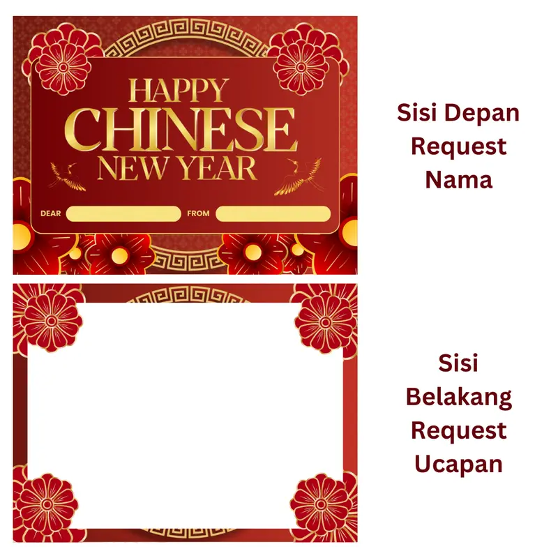 KARTU UCAPAN EKSTRA Greeting Card Gift Card Kartu Wedding Birthday Custom 5