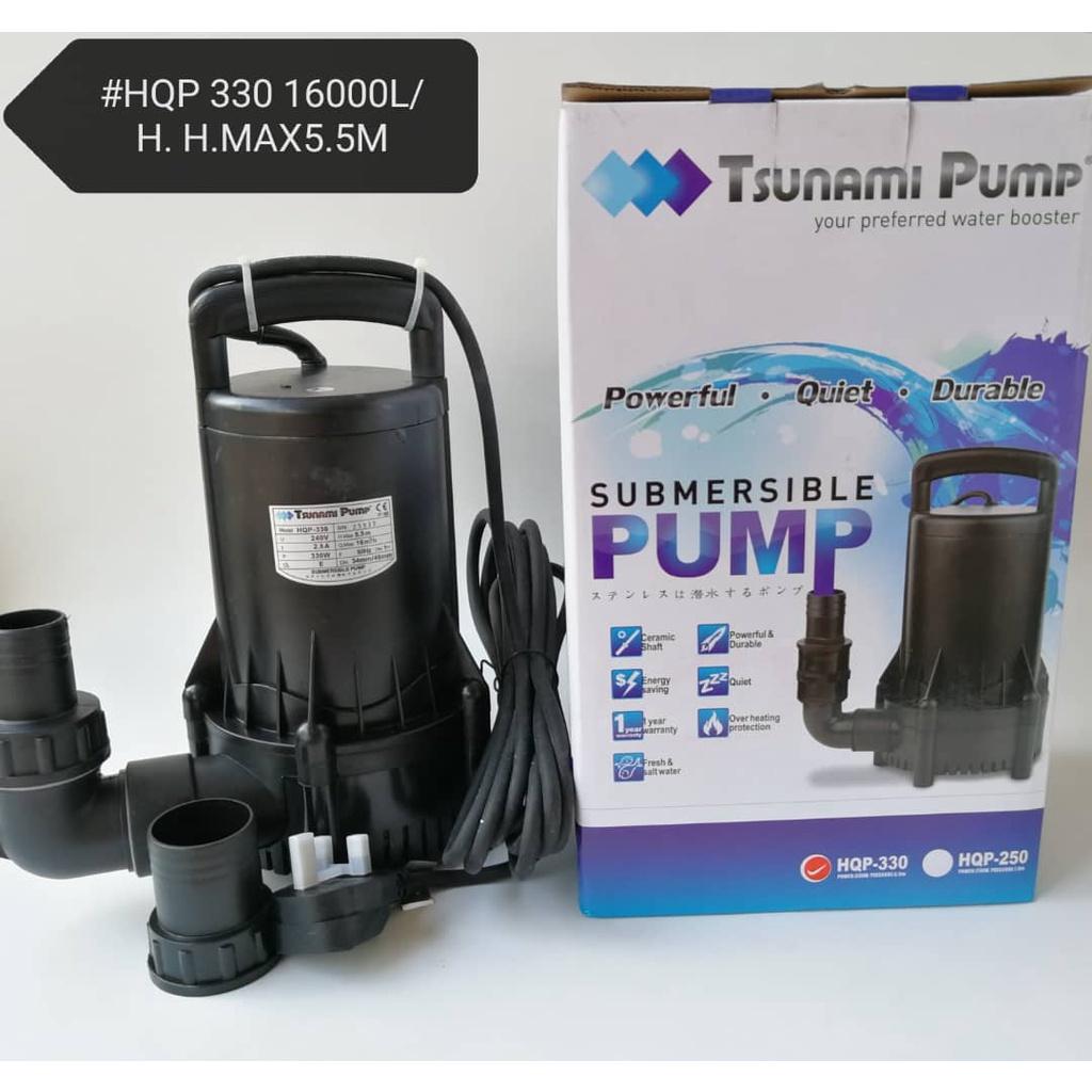 Tsunami Submersible Pump HQP-330 Pond Fish 16000LH