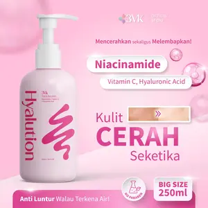 [BIG SIZE 250ML] 3VK Hyalution Tone Up Body Lotion Mencerahkan Seketika Tahan Air Melembapkan Kulit
