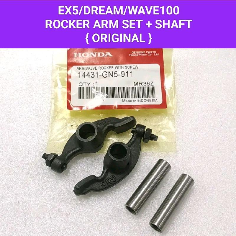 EX5/DREAM/WAVE100 { ORIGINAL } ROCKER ARM SET + SHAFT - TikTok Shop ...