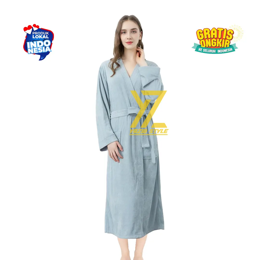 Handuk Kimono Jumbo Wanita Pria Dewasa LD 130 Panjang 115 Jubah