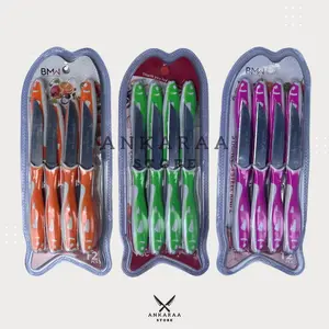 PISAU IKAN SET 12PCS PISAU BUAH PISAU SAYUR ALAT PEMOTONG SATU SET LENGKAP Stainless Steel