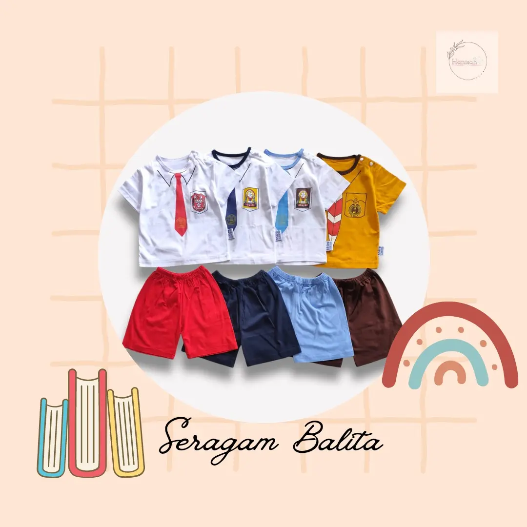 Setelan Seragam Balita cowok Seragam sekolah