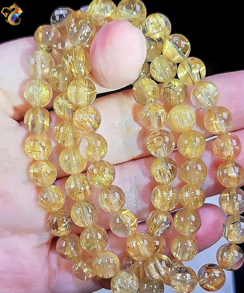 Product Introduction of Collection Grade Cat Eyes Gold Rutile Bracelet 10