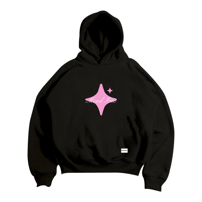 MOOD INC - Sweater Hoodie Boxy Fit Original Basic Dominoz Fleece Limited Edition Pria Wanita Hoodie Oversize Hitam Tebal Keren  Unisex Jumper 1