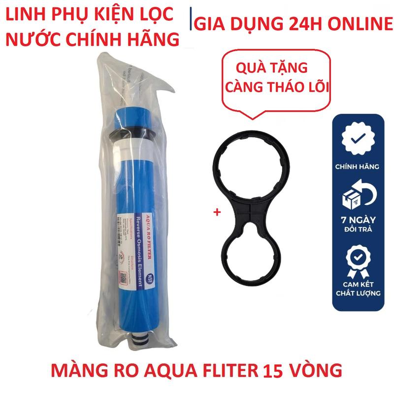 LÕI SỐ 4 MÀNG RO AQUA RO FILTER 15 VÒNG TẶNG KÈM TAY CÔNG, LẮP CHO MÁY LỌC NƯỚC RO