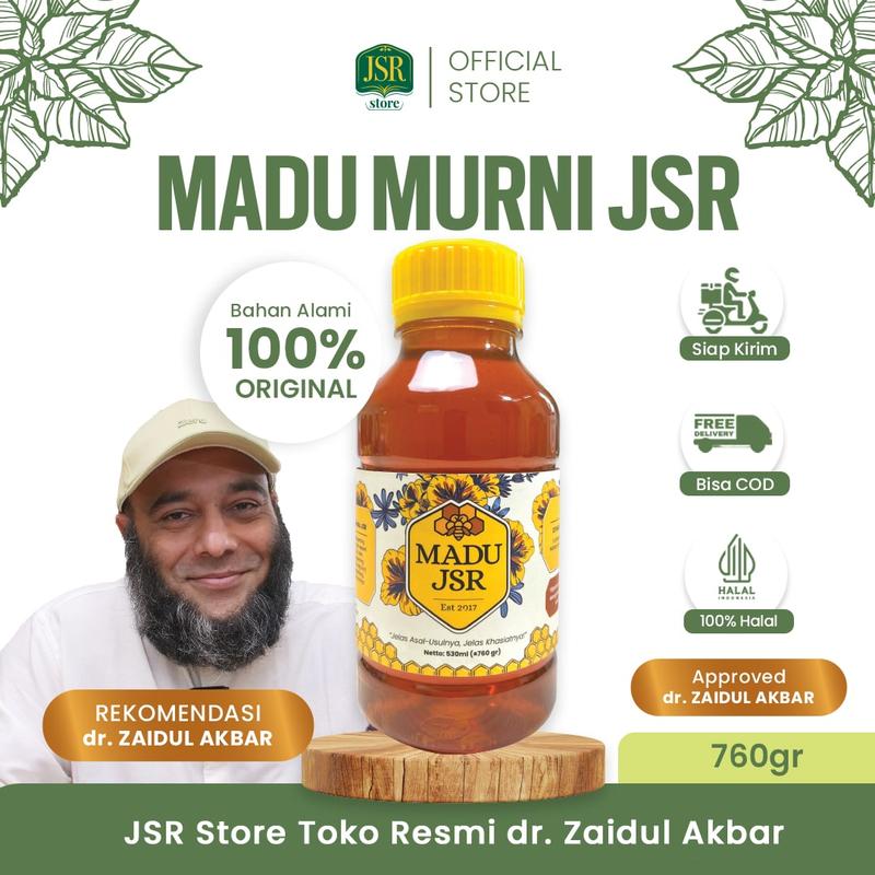 MADU JSR dr. Zaidul Akbar - Madu Multiflora (760 gram) Madu Alami 0