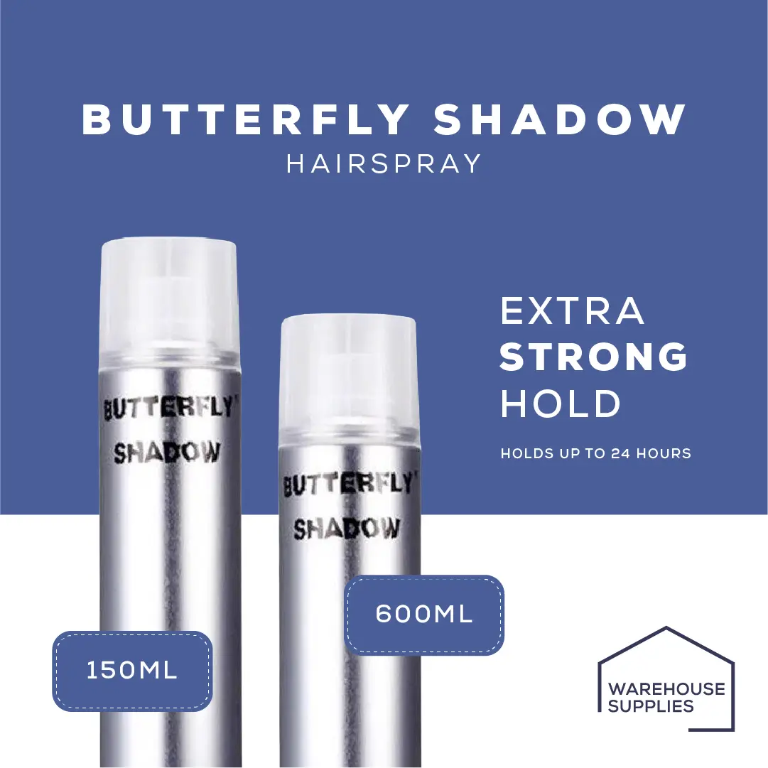 HAIR SPRAY 150/600ML Butterfly Shadow [ INSTOCKS ] Hairspray Hair Spray Wholesale