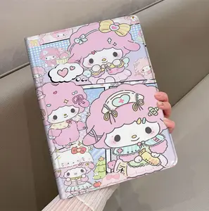 Flip Case For Infinix XPAD 11" infinix XPAD30E 11"- Book Cover Sarung Kesing Hitam Silikon Anti Slip Tahan Aus Cocok For Infinix XPAD20 11/XPad/X Pad Tab Tablet 11 Vistatab 10mini 8/10/11 10.1/30 11 TECNO Megapad 11 Casing Tablet