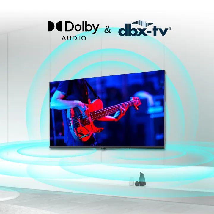Changhong QLED TV 43 inch FHD Dolby Audio Google Play Netflix Youtube Bluetooth USB Google Assistant Smart TV Digital TV Free Vidio (L43QCN1)