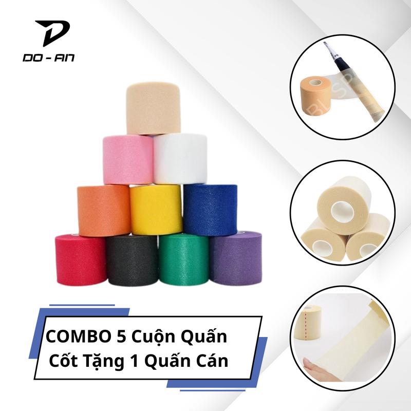 Quấn Cốt thể thao êm tay thấm hút mồ hôi vợt cầu lông Sport, băng cuốn tự dính thể thao