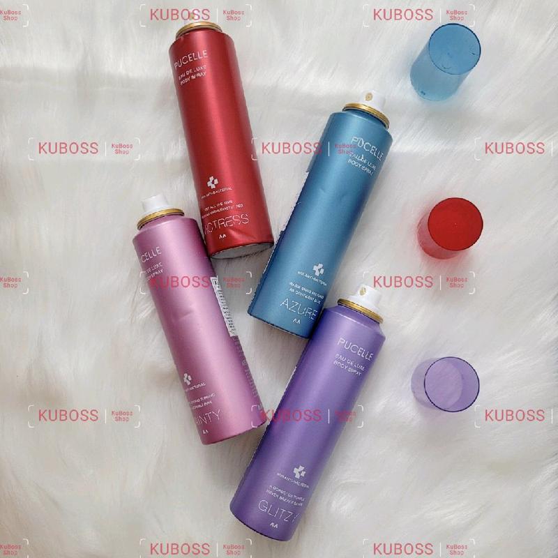  XỊT KHỬ MÙI TOÀN THÂN PUCELLE  150ml  EAU FR LUXE BODY SPRAY - NƯỚC HOA BODY CỦA MANDOM 