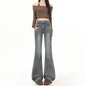 Adorela-Jeans 8839-Ultra Cutbray Stretch Highwaist Celana Jeans Wanita