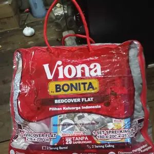 VIONA By Bonita BED Cover Set Sprei Fitted King Uk. 180×200 Tinggi 25 cm