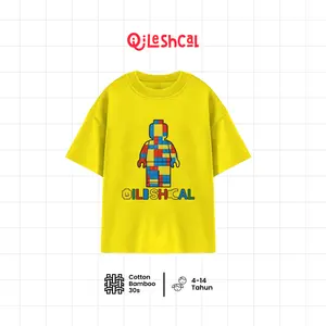 Qileshcal - Puzzle Kaos Anak Unisex Bahan Cotton Bamboo