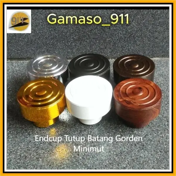 ISAKU Endcup Minimut Tutup Ujung Batang Gorden Anti Slip 1 pcs 6 variant