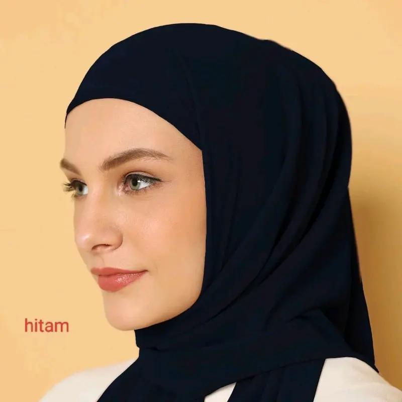 Kerudung Segitiga Instan Inner 2 Layer 120x120 Ceruty Babydoll ByGaffiDhay - Nyaman, Pashmina, Jilbab, Variasi 7