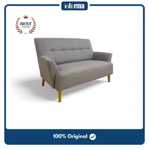 Informa Grande Sofa Fabric 2 Seater - Abu-abu Muda
