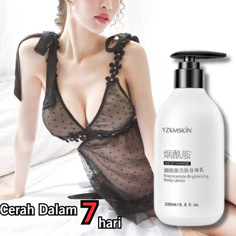 Original YZKMSKIN Body Lotion Pemutih Kulit Tubuh/Badan Essence Niacinamide Brightening 250ml 0