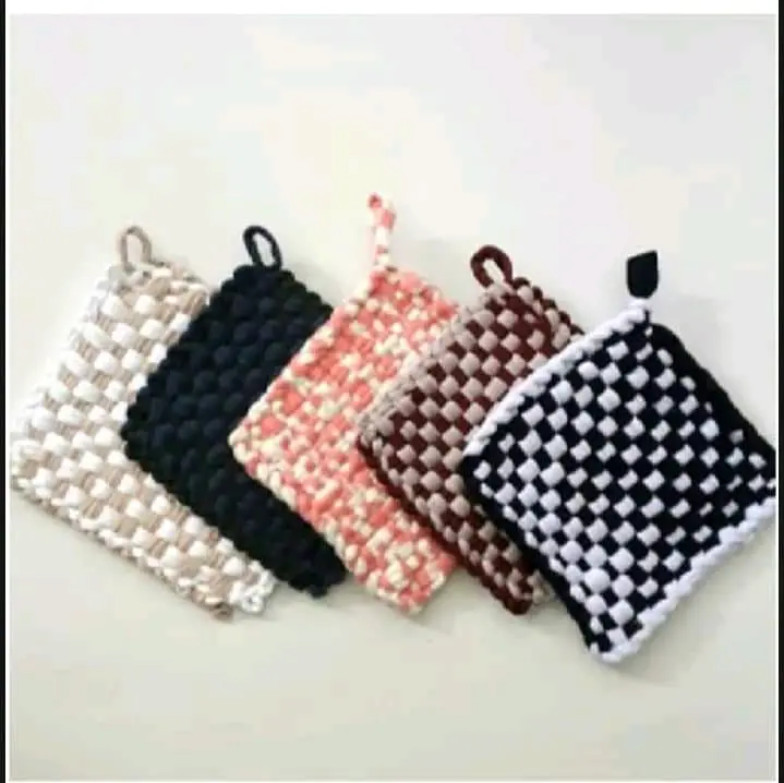 (20 pcs) cempal anyam jampel anti panas serbet dapur