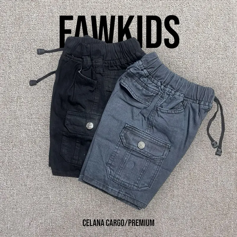 [FAWKIDS]CELANA CARGO-CELANA ANAK LAKI2-CELANA CARGO PENDEK-CELANA JEANS
