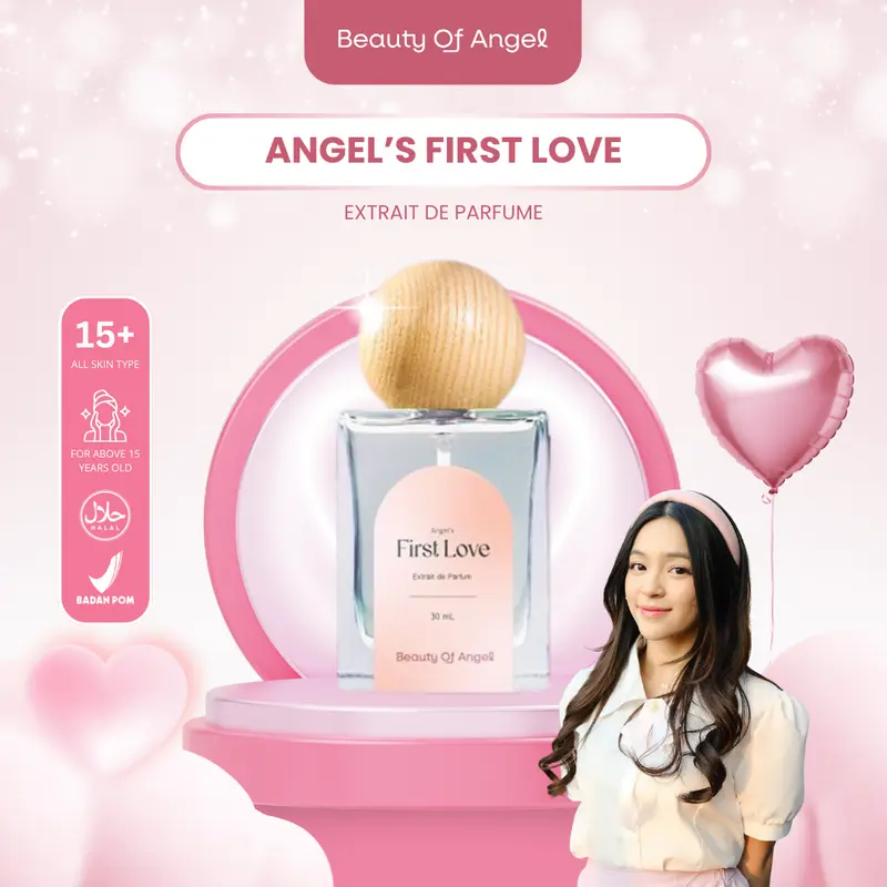 Beauty of Angel First Love Extrait de Parfume | Parfum unisex premium longlasting Pear Perfume Cair Wangi Vanila Peony Elegant Orange Box 2