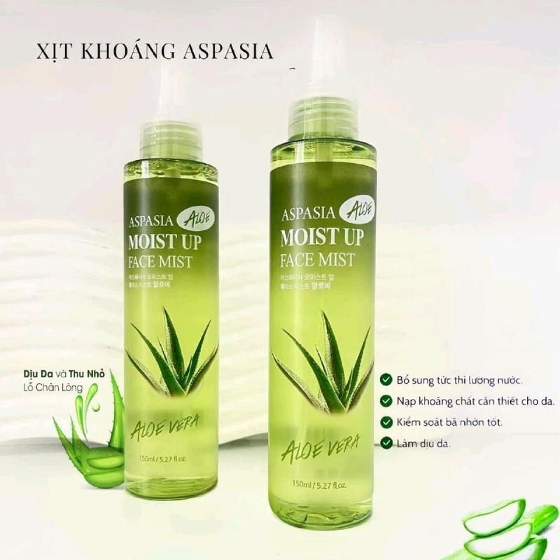 XỊT KHOÁNG ASPASIA MOIST UP FACE MIST ( 150ML )