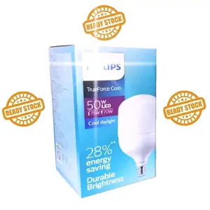 PHILIPSS LED LAMPU TRUEFORCE 50WATT PUTIH GN3 15000 Jam Durabilitas 5000 Lumen Hemat Energi 28% Ideal untuk Ruang Tamu Kamar Tidur dan Ruang Kerja Ready Stock