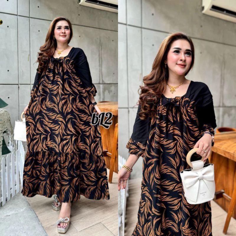 Dress Fuji Busui Jumbo Ld120 Pb130 Motif Kekinian