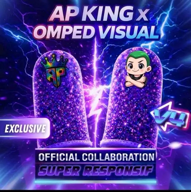 AP KING x OMPED VISUAL - Kolaborasi Resmi Super Responsif - Edisi Eksklusif - Desain Unik dan Menarik