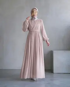 Gamis Ceruty Babydoll Premium Gaun Maxi Mewah Kondangan Lebaran Remaja Dewasa | Demore Azhalea