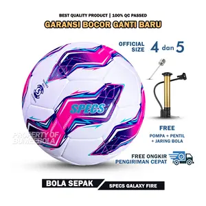 BOLA SEPAK Specs Galaxy Fire Size 4 dan 5 | 100% Real Pict | Bola Kaki | GRATIS PENTIL DAN JARING | Ball Outdoor Indoor
