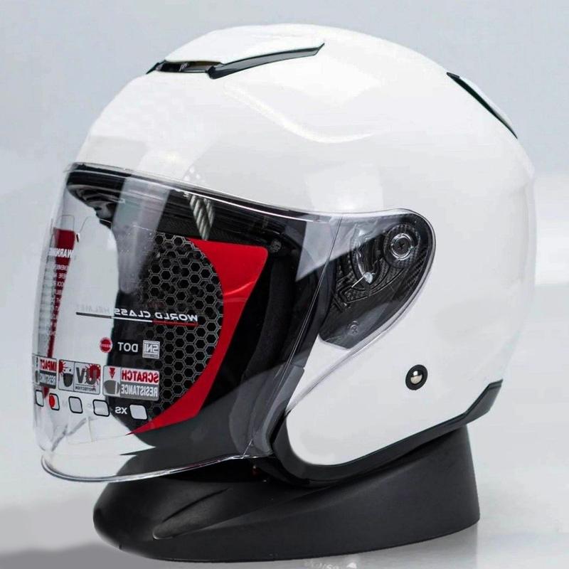 Helm MLA KYOTO Solid White Helm Half Face SNI PREMIUM Untuk Pria Dan Wanita Dewasa COD 0