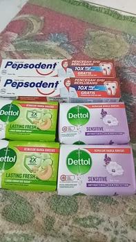 Product Review of 2psc pepsodent (75g)+ 4pcs sabun Dettol batang besar (100gr) from R**h ** 0