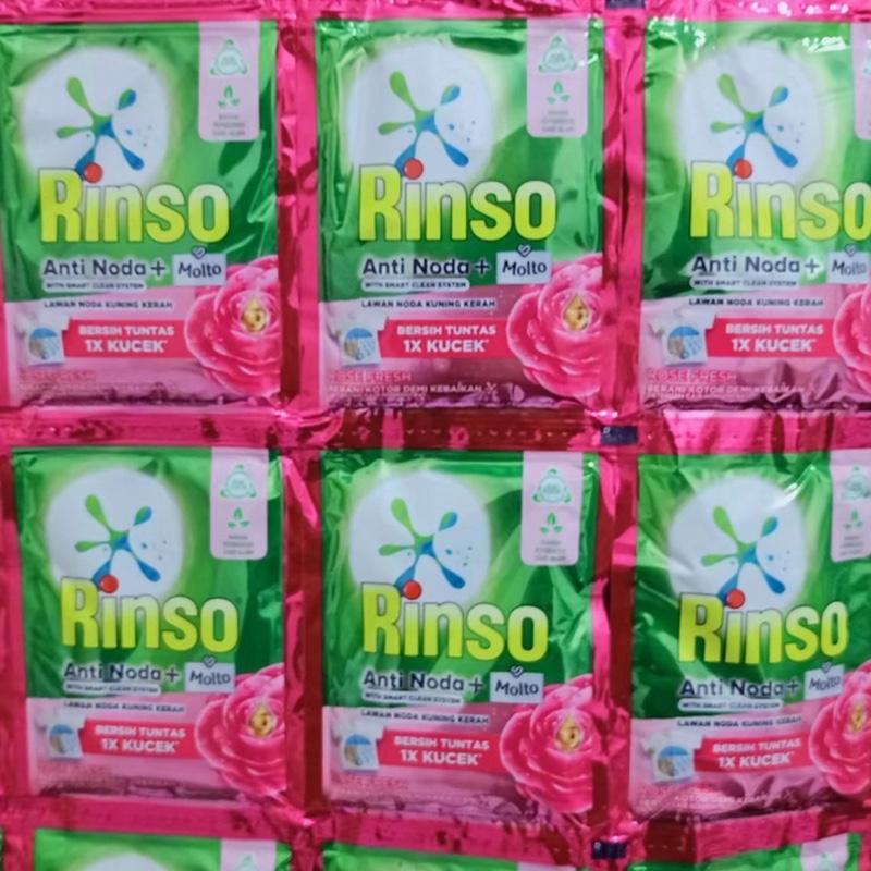 Rinso Cair - isi 30 sachet - kemasan renceng - isi 18 ml - pembersih pakaian- Warna RANDOM 2