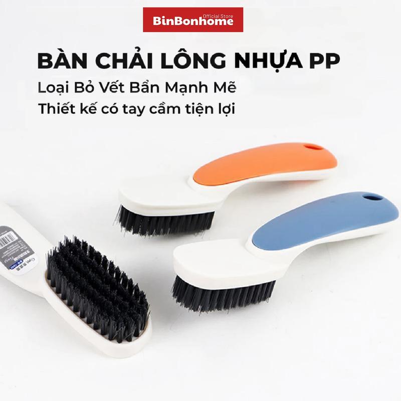  Bàn chải chà vệ sinh cọ giày dép Chà quần áo có tay cầm cán dài nhỏ gọn tiện lợi làm sạch 