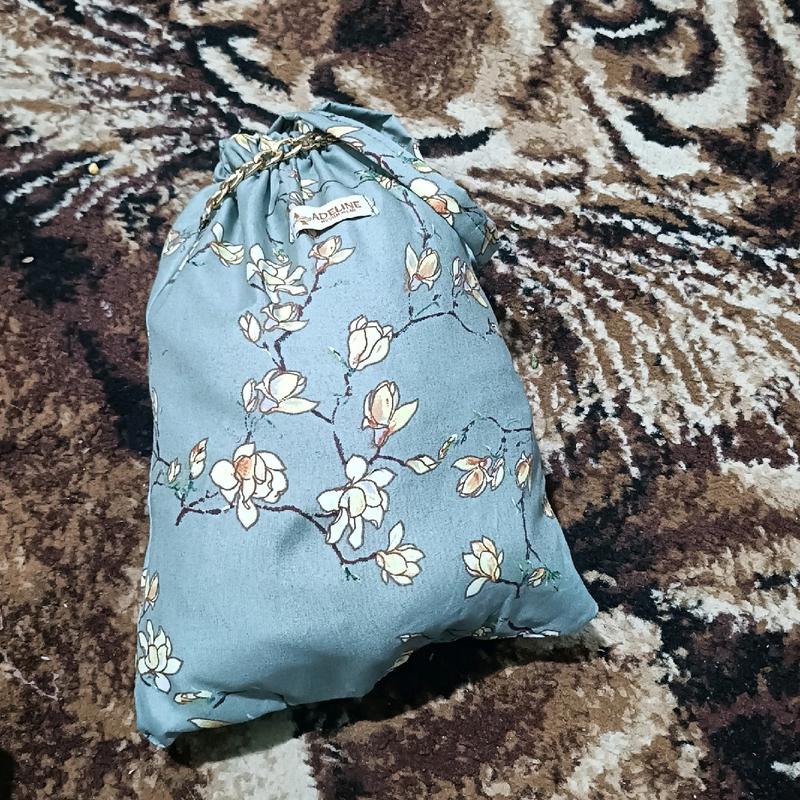 Mukena Katun Rayon Motif Bunga Sakura Ukuran Jumbo - Dewasa - Muslim, Wanita, Bali, Cantik, Renda, Mukenah 4