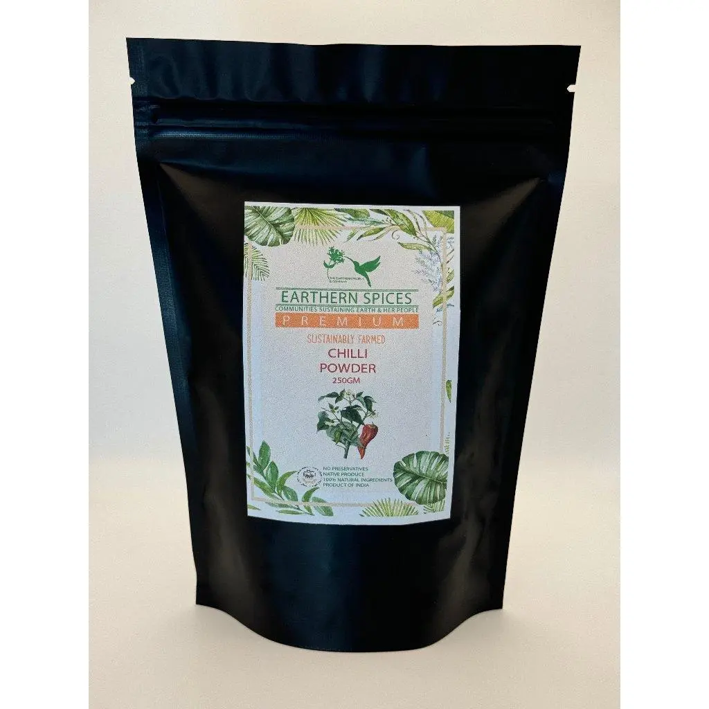 Earthern Spices Chilli Powder - Organic Powder & 100% Pure Organic Chilli Powder | No Additives | Healthy Cooking Spice