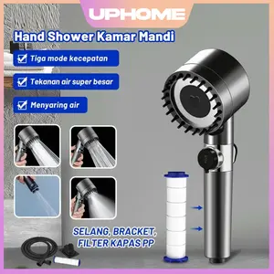 UPHOME Shower Mandi Set Filter PP / tekanan tinggi  Air dan 4 mode Semprot