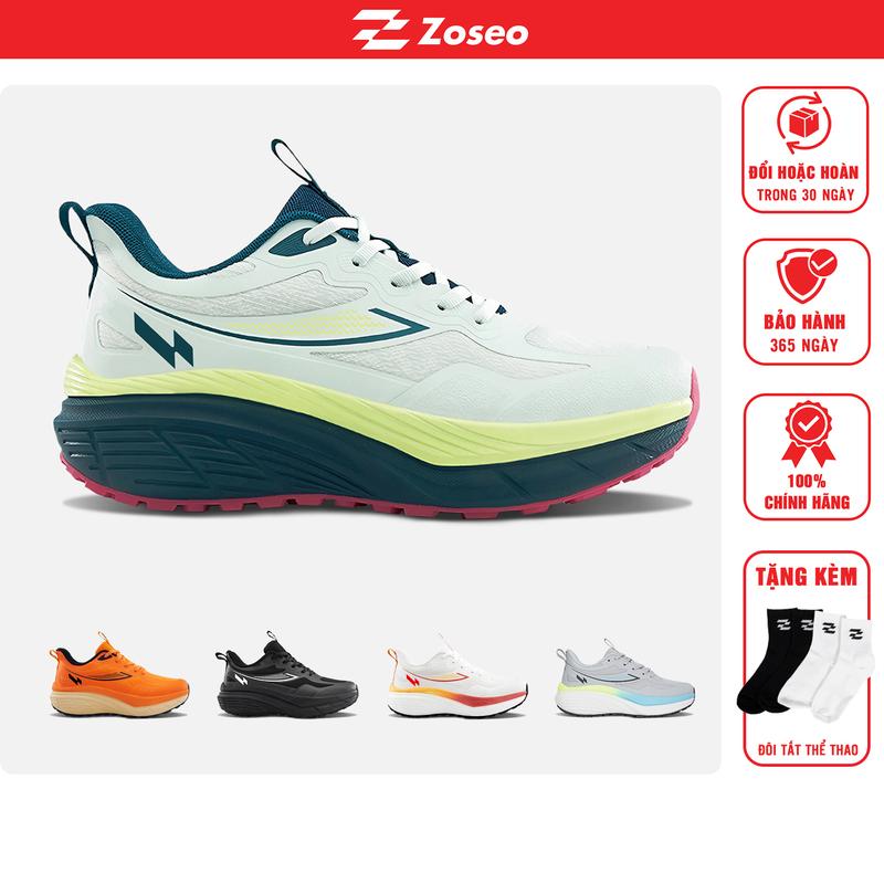 Giày thể thao chạy bộ nam nữ Zoseo Airpath. Running shoes đế High Bounce EVA siêu êm siêu nhẹ thoáng mát cả ngày đi chơi đi tập chạy bộ aerobic có size nhỏ 35 đến 45