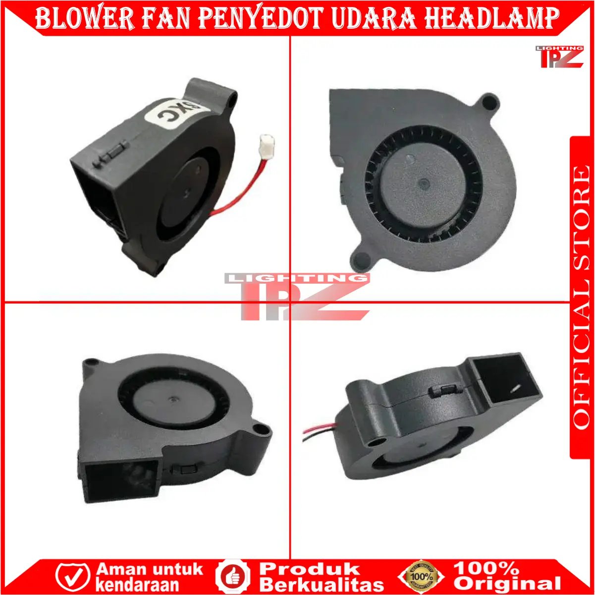 ORIGINAL KIPAS PENDINGIN PENYEDOT UDARA PANAS LAMPU HEADLAMP FAN COOLING TURBO EXHAUST HEADLAMP 5 X 5 CM  MINI BLOWER FAN 12 VOLT