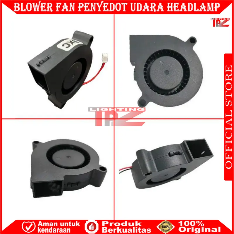 ORIGINAL KIPAS PENDINGIN PENYEDOT UDARA PANAS LAMPU HEADLAMP FAN COOLING TURBO EXHAUST HEADLAMP 5 X 5 CM  MINI BLOWER FAN 12 VOLT 0