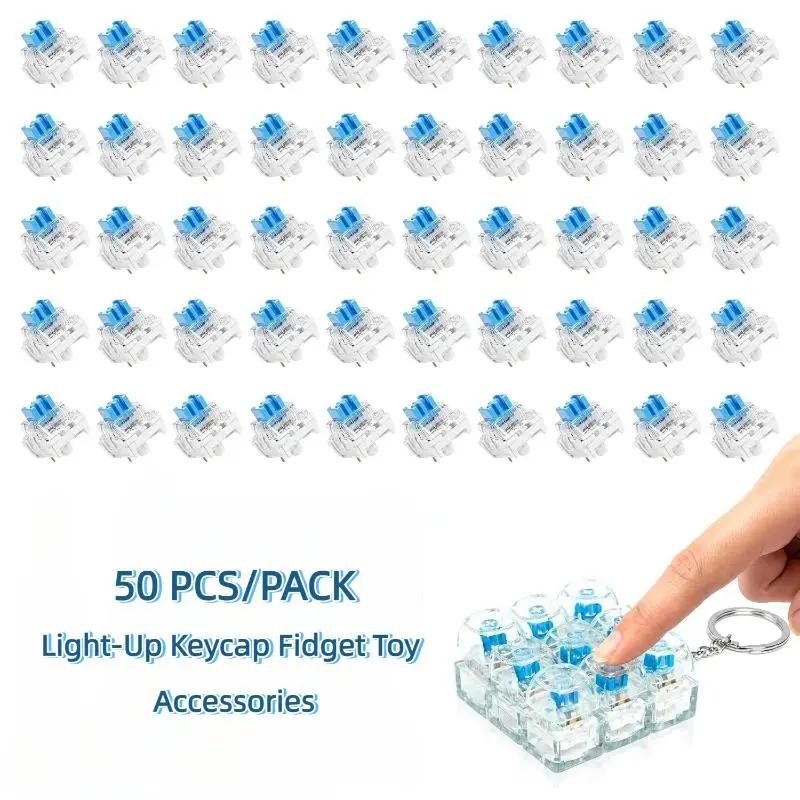 3 pin Tactile Bàn phím thiết bị chuyển mạch 50 cái nhựa Clicker Key thay thế…
