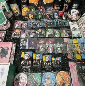 Terlengkap ke 2 Demon Slayer KNY Kimetsu No Yaiba X Family Mart X Tom Sushi / Sushi Tei X Chatime Card Keychain Cup Pin Standee Sticker Manga Coaster Totebag Stickynote Notebook Merchandise Collaboration