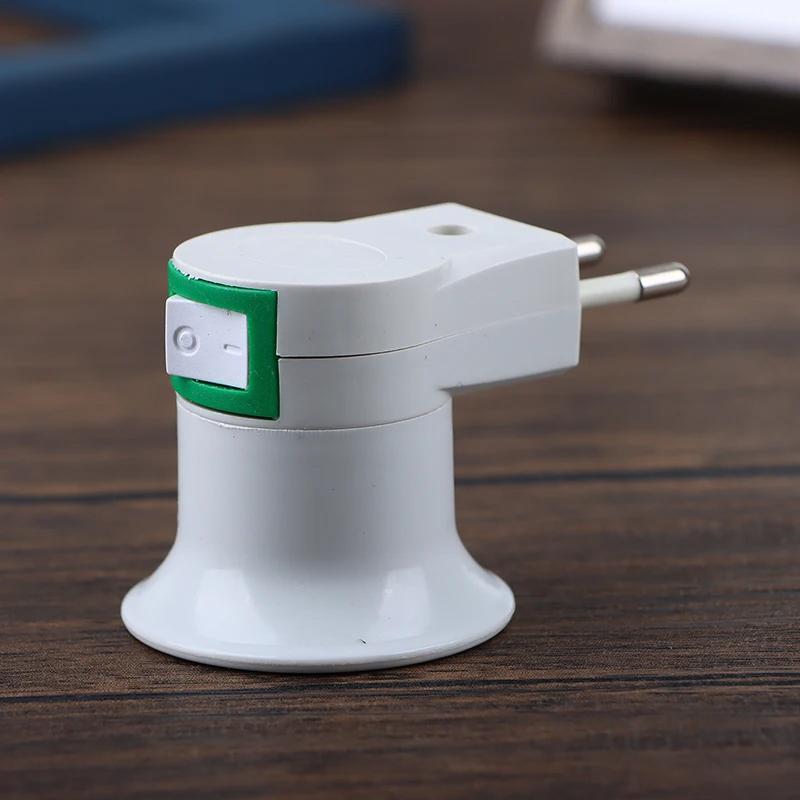 Product Introduction of EU US AU plug E27 LED Lamp Base power Holder Converter for led light Bulb Adapter socket AC Power 110V 220V EU Plug Switch  SG2H 38